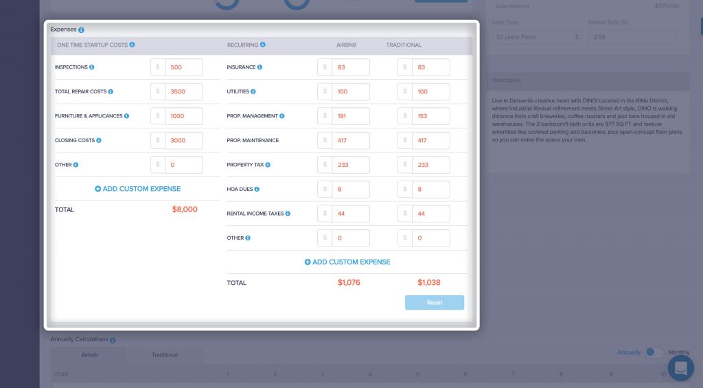 Investment Property Calculator