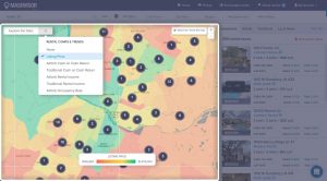 use a heatmap for how to find rental property