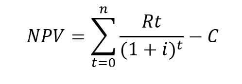 net present value formula