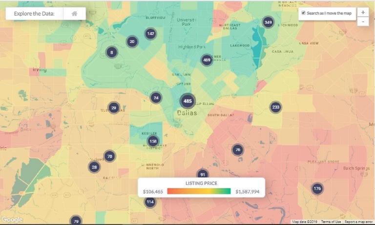 Airbnb Rentals: Finding Income Properties in 2020 with a Heatmap by Listing Price