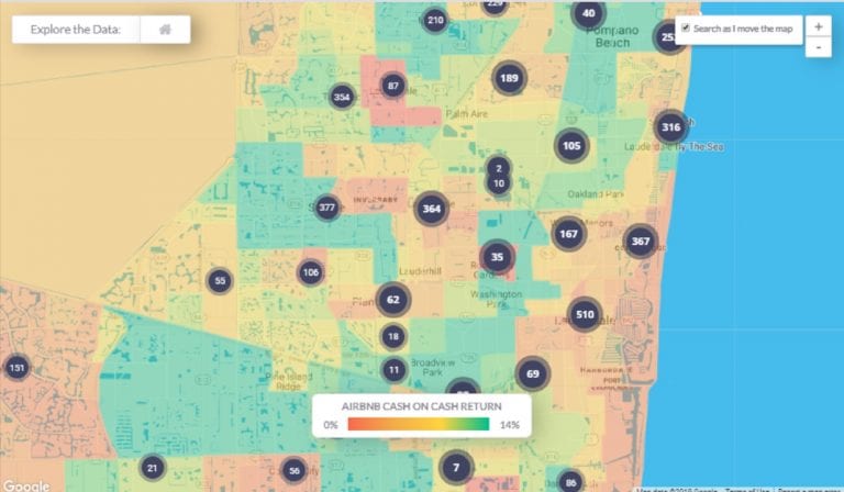 Is Airbnb Fort Lauderdale a Good Real Estate Investment in 2020 Heatmat Neighborhoods with Highest Airbnb Cash on Cash Return