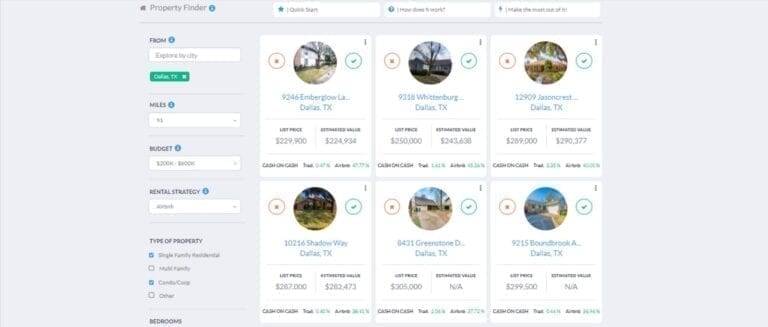 How to Buy an Airbnb Investment Property with the Best Real Estate Investment App Property Finder in the Dallas Real Estate Market