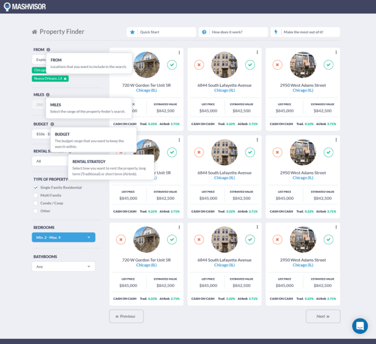 how to find properties for the Airbnb strategy