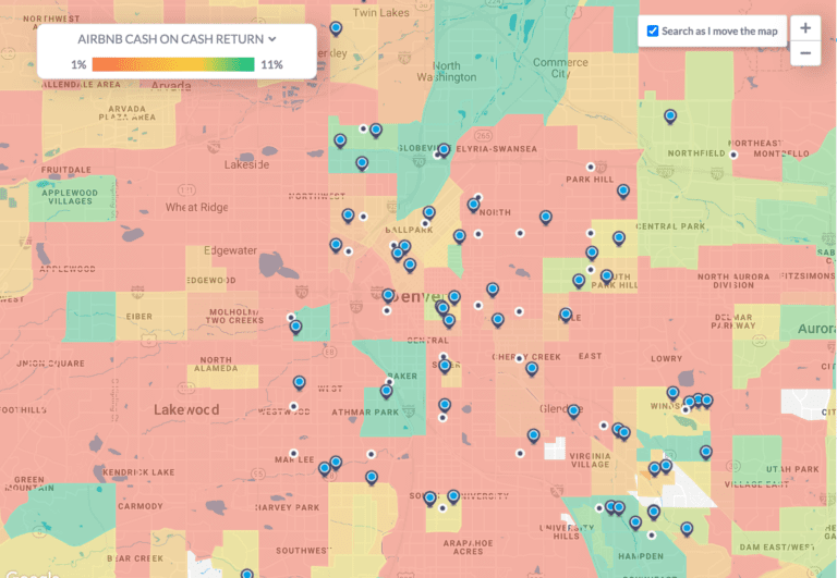 Airbnb Cash on Cash in Denver Housing Market