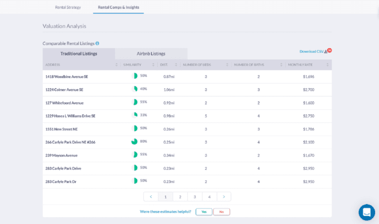 How to Find Traditional Rental Comps on Mashvisor in 2021