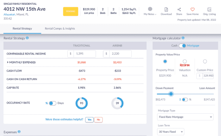 PropertyRadar Competitors - Mashvisor's Property Finder Tool