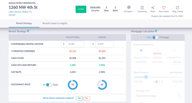 Reonomy - Mashvisor's Investment Property Calculator