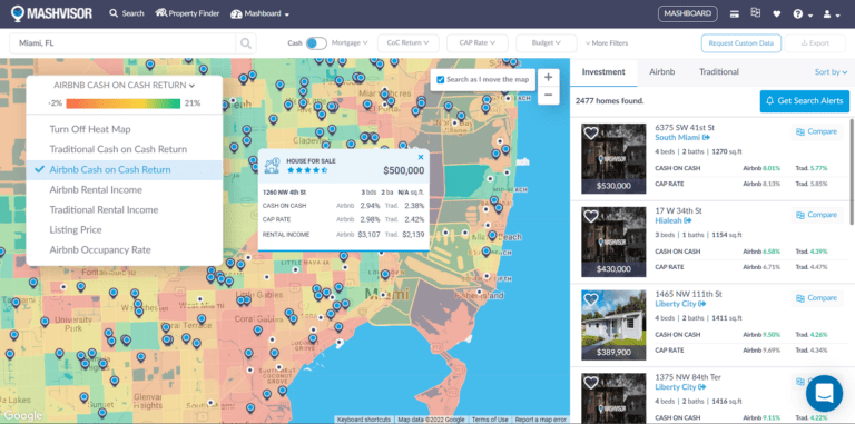 Reonomy - Mashvisor's Real Estate Heatmap