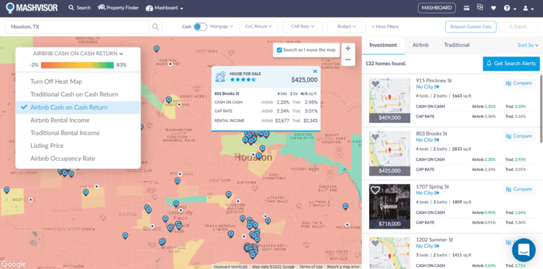 Roofstock Reviews - Mashvisor's Real Estate Heatmap