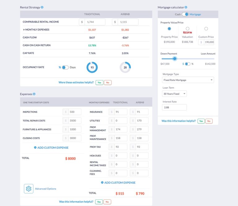 MyHouseDeals: Choosing the Right Real Estate App for You - Rental Property Calculator