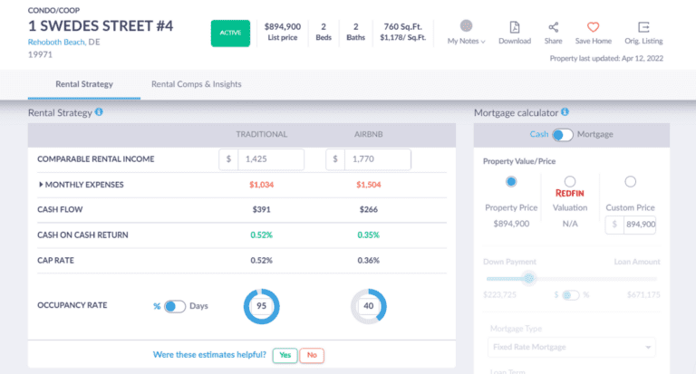 Delaware Real Estate Market - Mashvisor's Rental Property Calculator