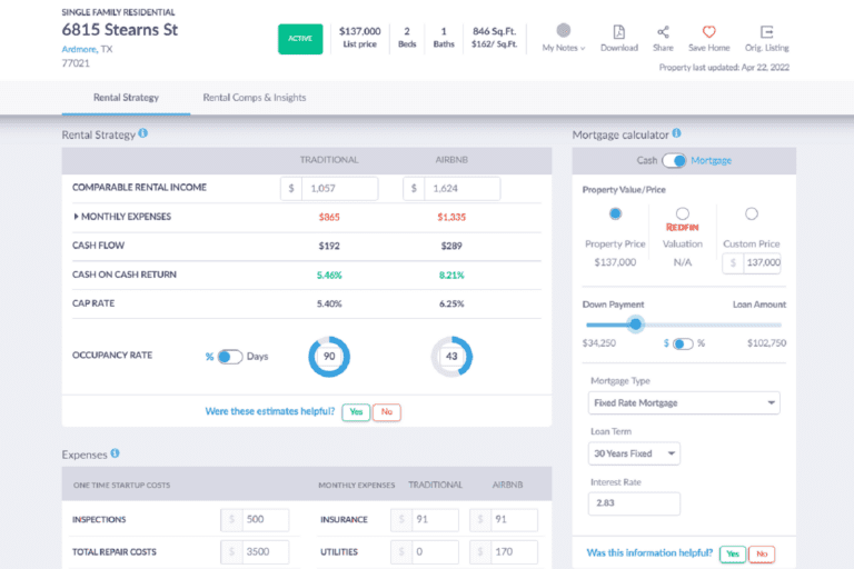 HUDHomeStore - Mashvisor's Property Calculator