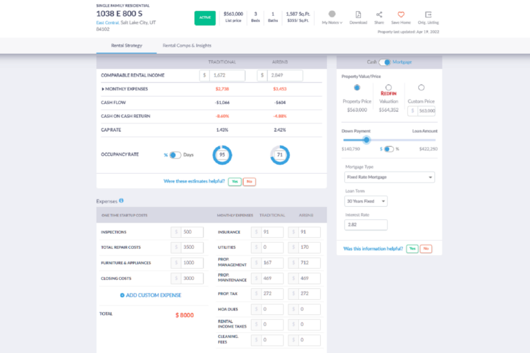 Marketminder - Rental Property Calculator