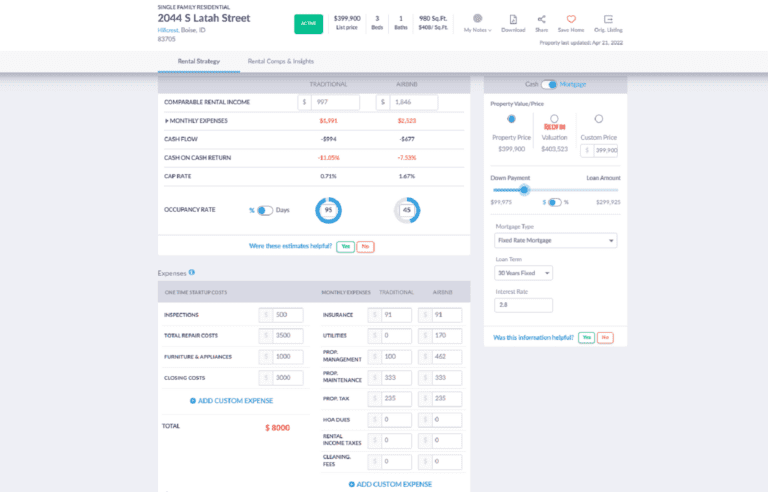 Mortgage Calculator - Mashvisor