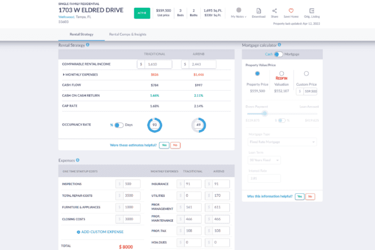 Short Term Investment - Airbn Investment Calculator