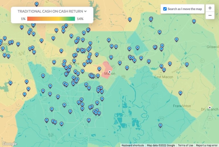 Mashvisor Investment Software: Real Estate Heatmap