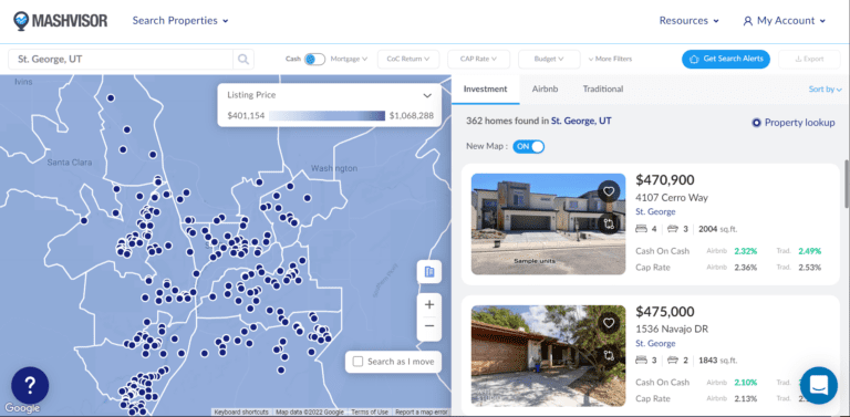 Vacation Rentals for Sale in St George Utah - Mashvisor