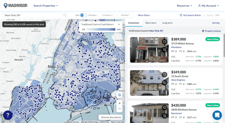 Real Estate Investing App: Property Search