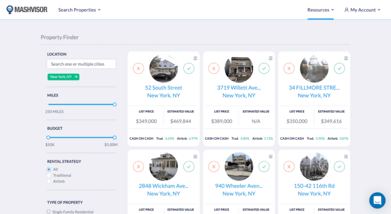 Real Estate App: Search Filters