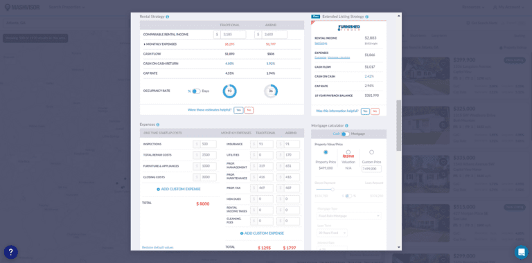 Best Real Estate App for Buyers - Mashvisor's Investment Property Calculator