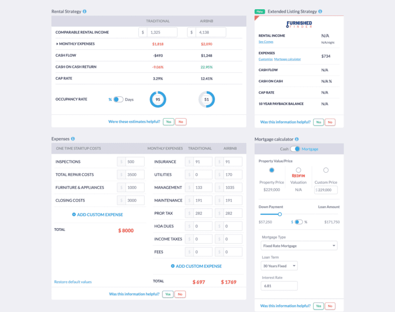 How to Calculate the Cap Rate Real Estate With the Mashvisor Investment Calculator