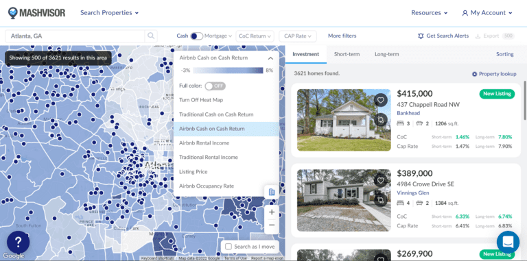 Data Reshaping Real Estate - Mashvisor's Real Estate Heatmap