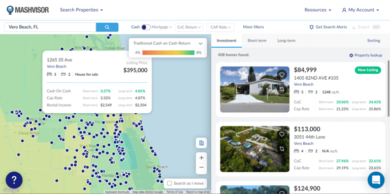 Rental Rates By Zip Code - Mashvisor's Real Estate Heatmap