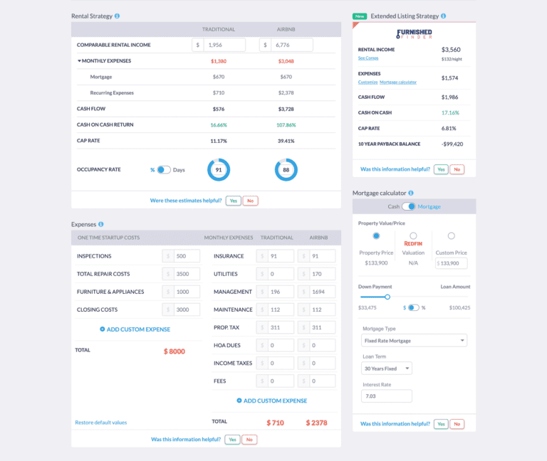 Short Term Rental Property Management: Mashvisor's Calculator