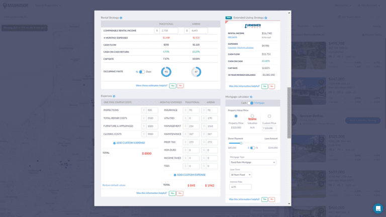 Best Investment Property Lenders - Mashvisor Rental Property Calculator