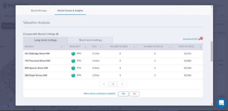 Real Estate Data API - Rental Comps