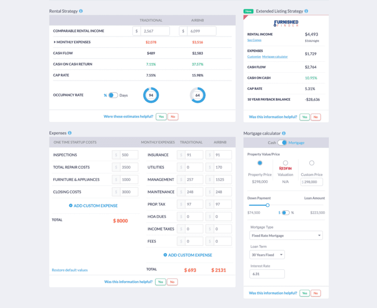 AirDNA Rentalizer: Using the Mashvisor Airbnb Calculator