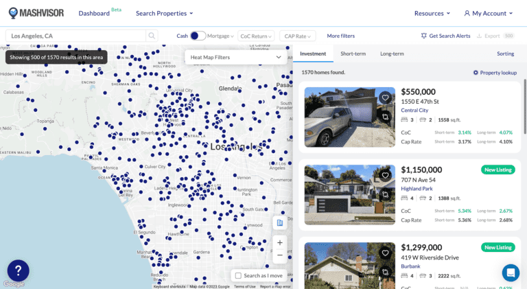 AirDNA Alternatives - Mashvisor Property Search