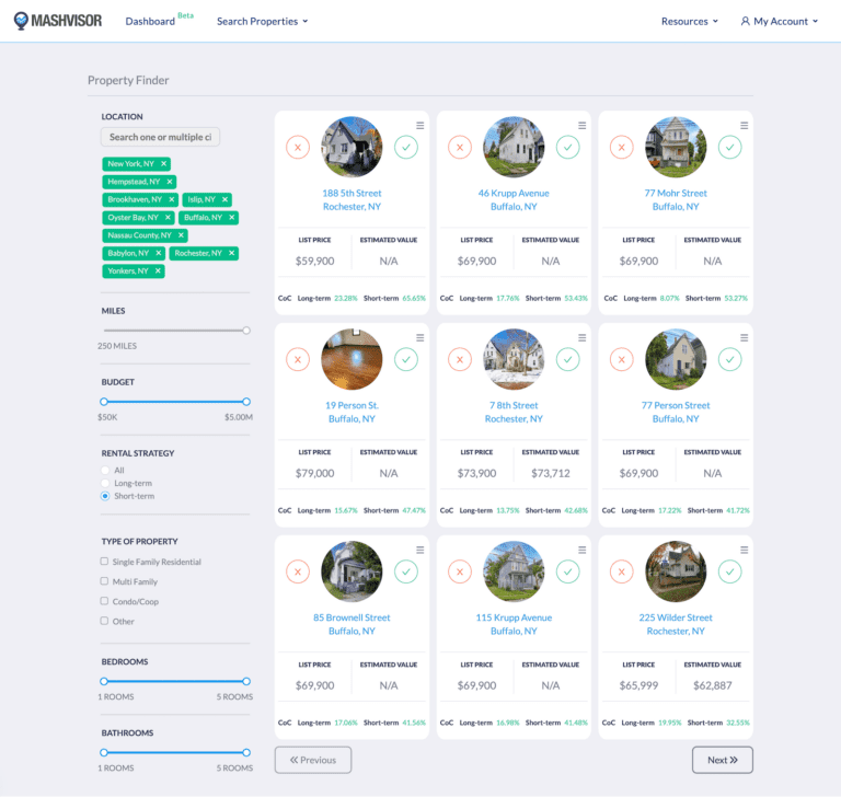 Review: AirDNA vs Mashvisor Property Search and Property Finder Tools