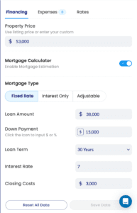 Mashvisor's Mortgage Calculator