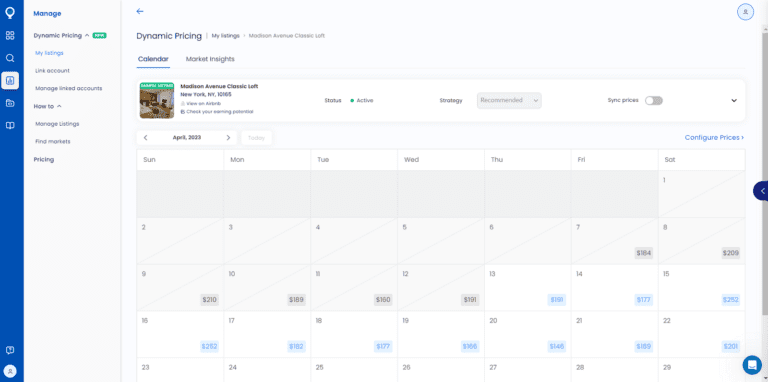 Pricing Tool - Mashvisor's Dynamic Pricing