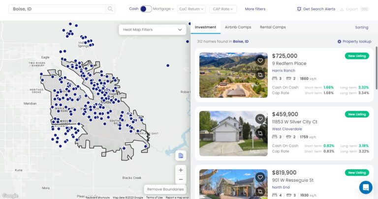 Find your next Airbnb arbitrage using Mashvisor's Property Finder