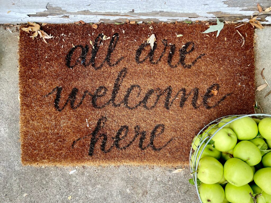 A welcome mat