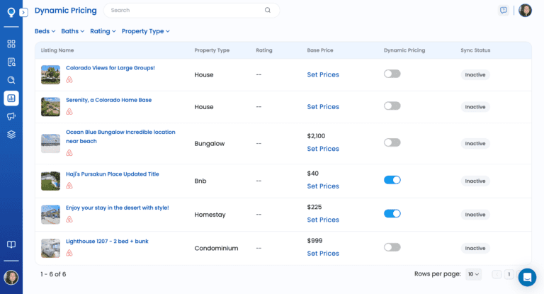 A screenshot of Mashvisor's Dynamic Pricing tool
