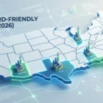 A map of the top landlord friendly states 2026